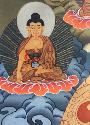Original Hand Painted Dzambala Thangka Painting | Master Quality Buddhist Art |
