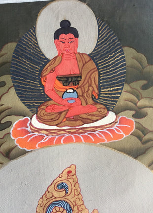 Original Hand Painted Dzambala Thangka Painting | Master Quality Buddhist Art |