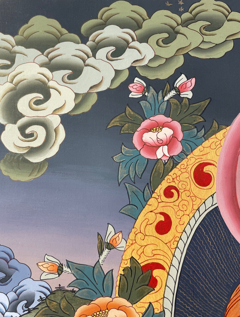 Original Hand-Painted Shakyamuni Buddha Thangka | Mindfulness Meditation And Yoga