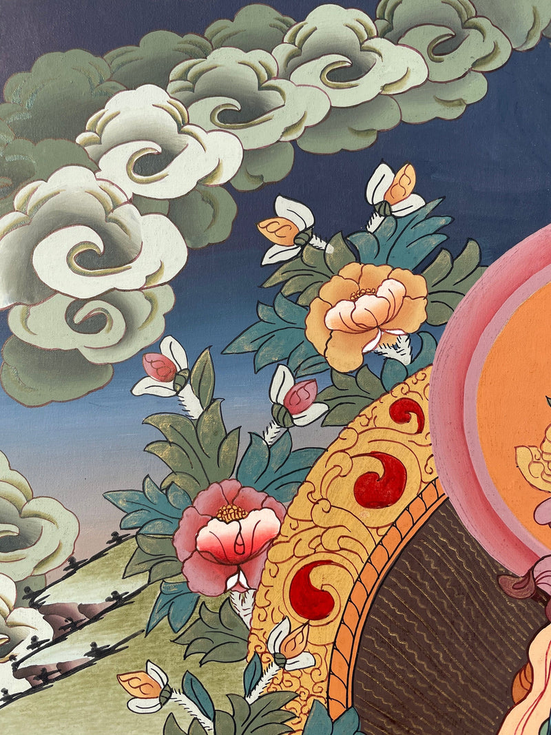 Original Hand-Painted Green Tara Thangka | Traditional Art | Bodhisattva | Compassion, Wisdom and Protection |