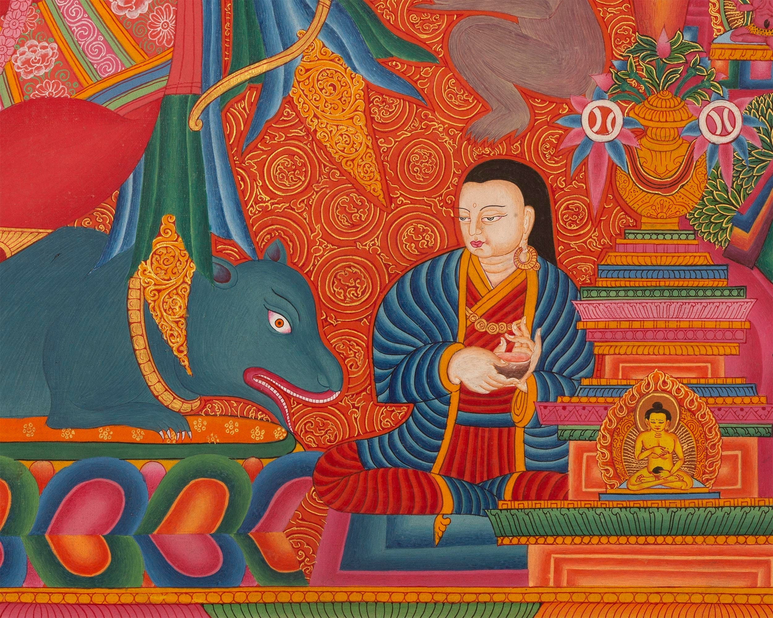 Master Quality Ganesh Thangka Painting | Newari Art | Ganpati Decoration