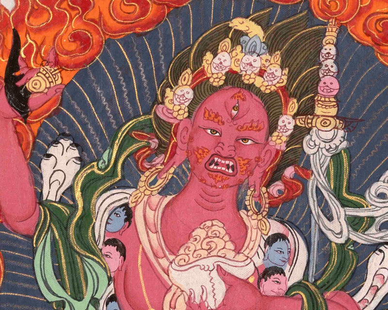 Small Size Vajra Barahi Yogini Thangka | Dorje Phagmo Wall Decoration Painting