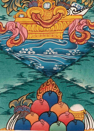 Avalokiteshvara Original Hand-Painted Tibetan Thangka | Wall Decor Painting