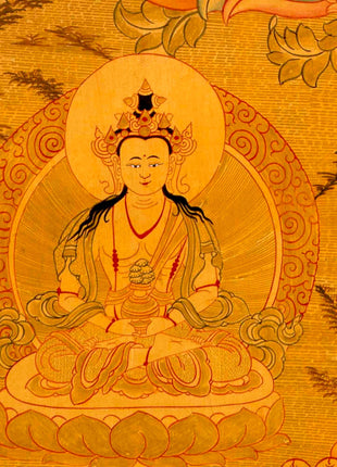 24k Full Gold Style Green Tara Thangka painting | Tibetan Thangka Art  |