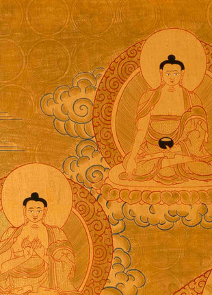 24k Full Gold Style Green Tara Thangka painting | Tibetan Thangka Art  |