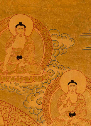 24k Full Gold Style Green Tara Thangka painting | Tibetan Thangka Art  |