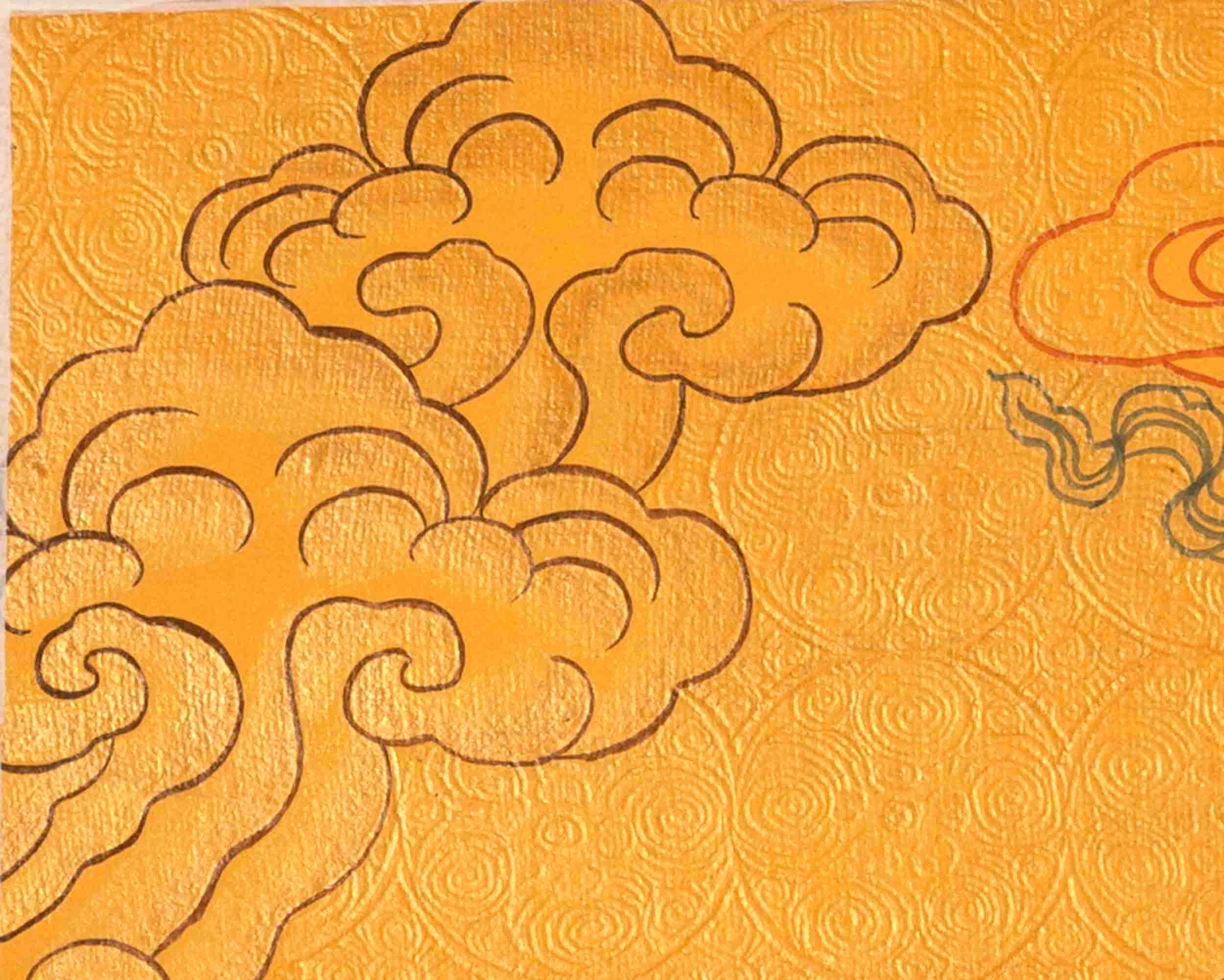 24K Gold Original Hand-Painted Thangka of Maitreya Buddha | Good Luck To House