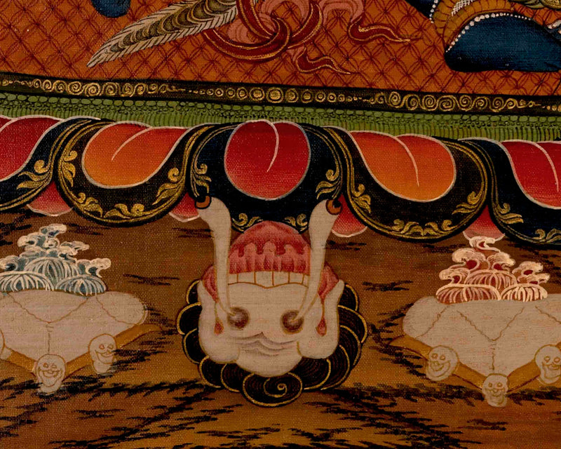 Vajrapani Thangka | Tibetan Arya Wrathful Bodhisattva Painting