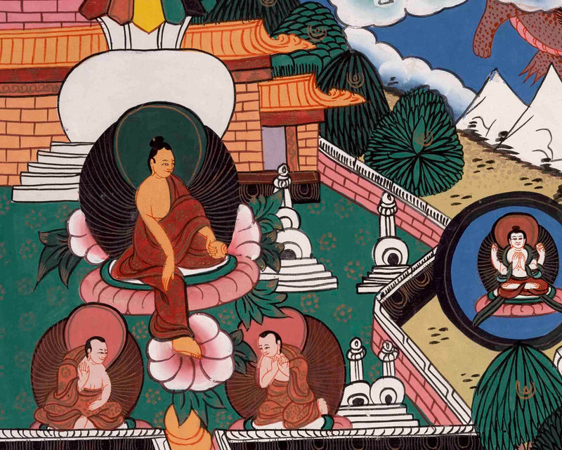 Maha Manjushree And History Of Swayambhu & Kathmandu Valley | Meditation Art