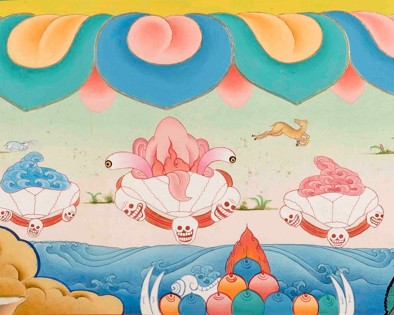 Protector Goddess Ekajati Thangka Painting | Original Hand Painted Buddhist Art