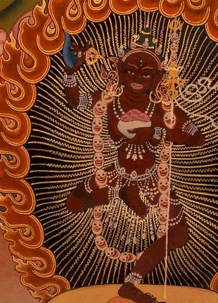 Original Hand Painted Vajrayogini Thangka Painting on a stretched Canvas