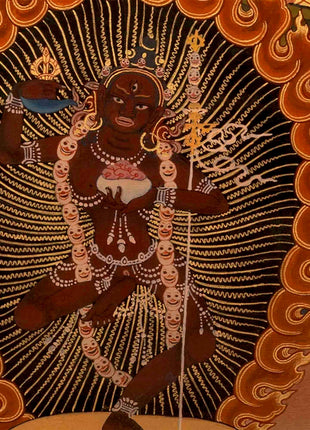 Original Hand Painted Vajrayogini Thangka Painting on a stretched Canvas