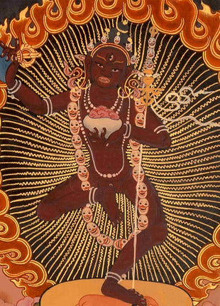 Original Hand Painted Vajrayogini Thangka Painting on a stretched Canvas