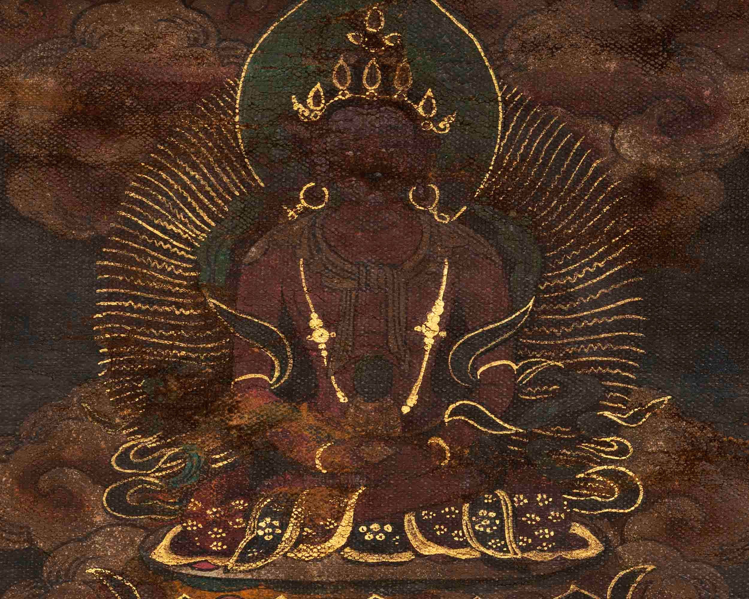 Old Vintage Vajrakillaya Tibetan Shakya Tradition Painting | Dorje Phurba Thangka