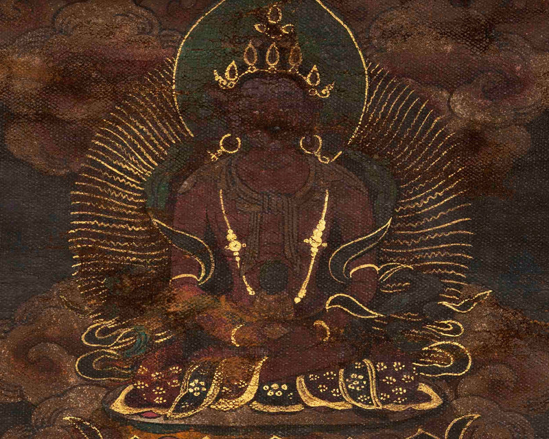 Old Vintage Vajrakillaya Tibetan Shakya Tradition Painting | Dorje Phurba Thangka