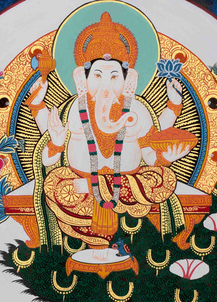 Lord Ganesh Painting | Original Hand Painted Ganesh | Ganpati Artwork | Religious Art |