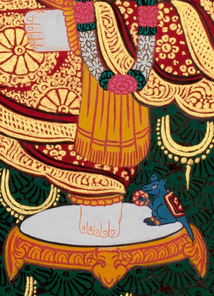 Lord Ganesh Painting | Original Hand Painted Ganesh | Ganpati Artwork | Religious Art |