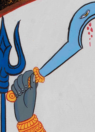 Kali Deity Thangka Painting | Handcrafted Expression of Power and Grace | Original Hand Painted Thangka Art |