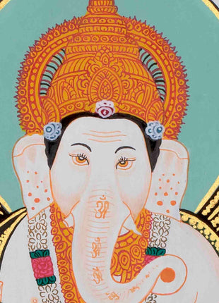 Lord Ganesh Painting | Original Hand Painted Ganesh | Ganpati Artwork | Religious Art |
