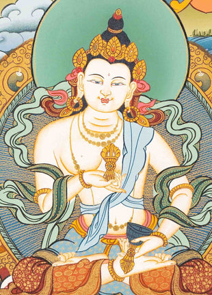White Tara Thangka Painting | Original Hand-Painted Art