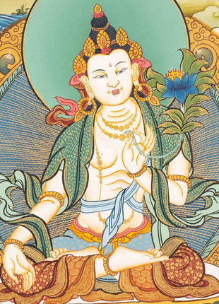 White Tara Thangka Painting | Original Hand-Painted Art
