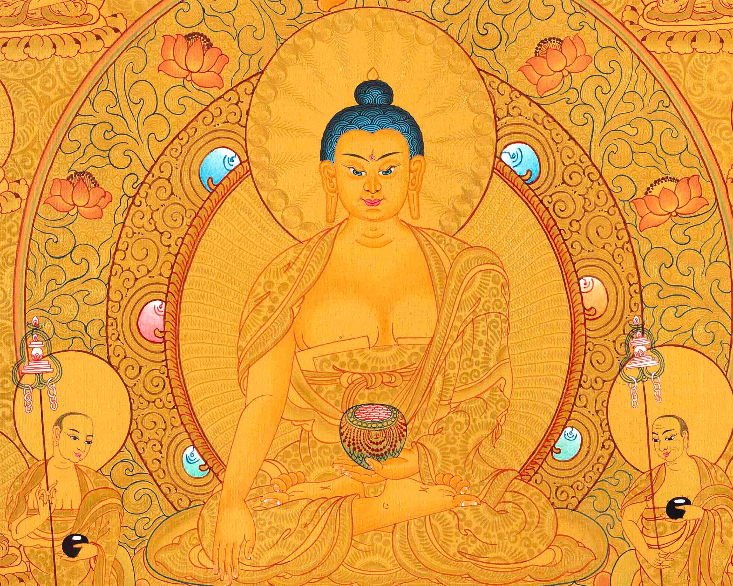 Full 24k Gold Style 35 Buddhas of Confession | Fine Quality | Buddhist Art
