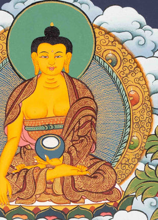 White Tara Thangka Painting | Original Hand-Painted Art