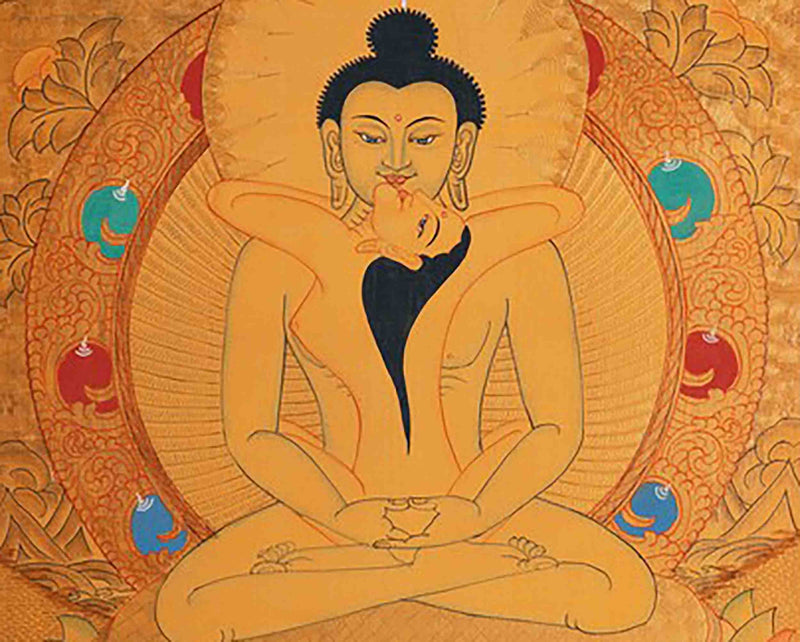 Samantabhadra Yab Yum Buddha Thanka | Art Painting For Meditation and Yoga