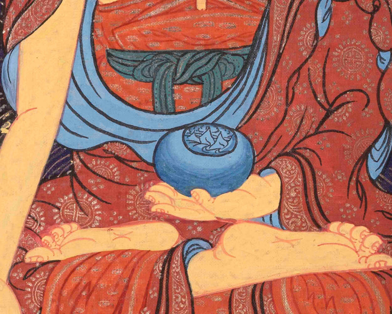 Original Tibetan Buddhist Shakyamuni Buddha Thangka | Religious Painting