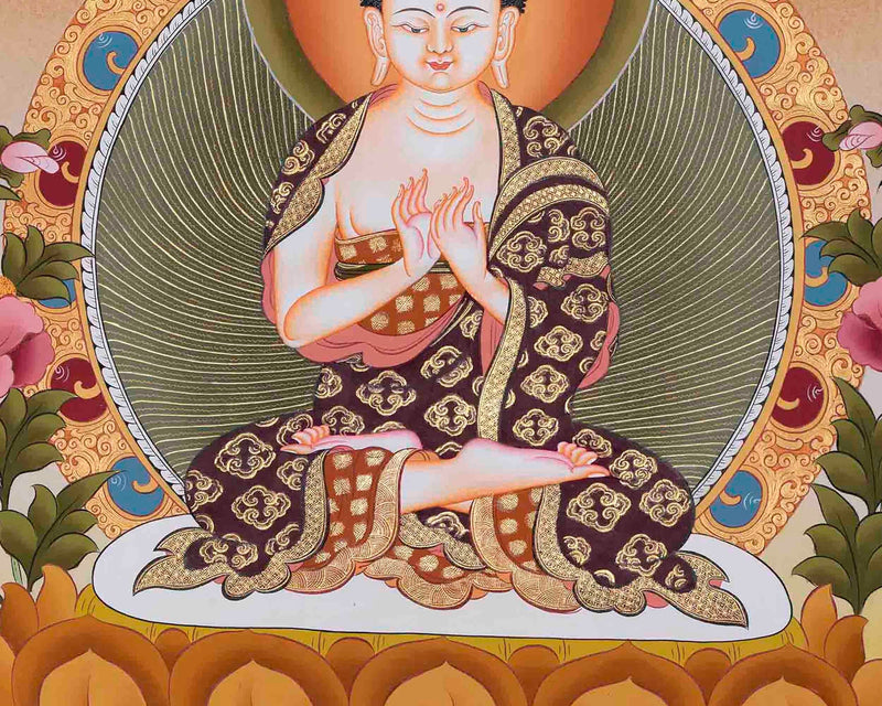 Vajrapani Bodhisattva Thangka Painting | Vairocana Buddha Thangka | Buddhist Art |