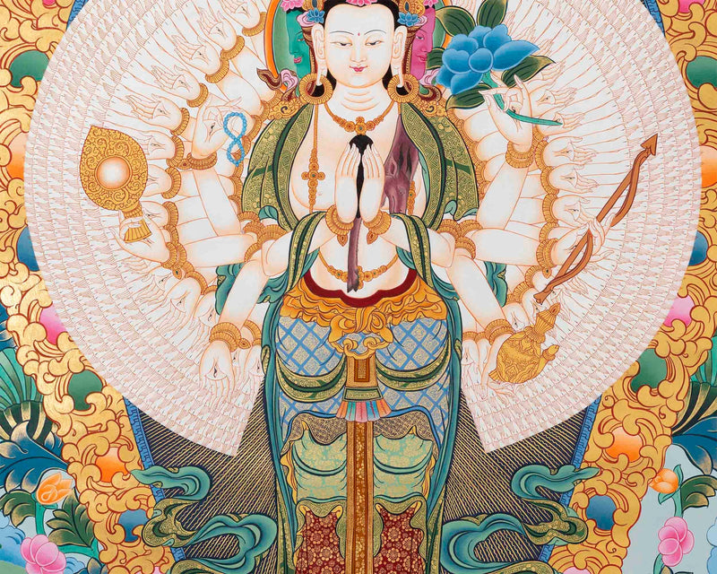 Big Size Lokeshvara Bodhisattva Thangka | 1000 Armed Avalokiteshvara