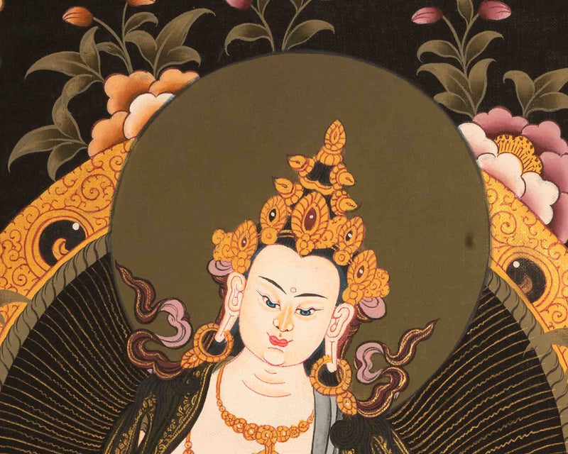 Hand-Painted Vajrasattva Thangka | Dorje Sempa | Traditional Thangka Painting