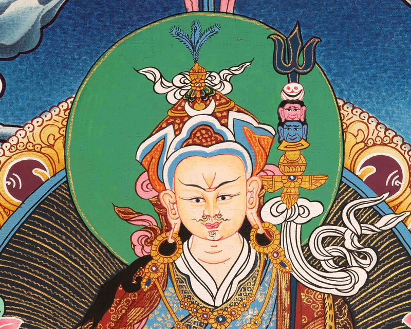 Guru Rinpoche Thangka Painting | Padmasambhava Thangka | Zen Buddhism