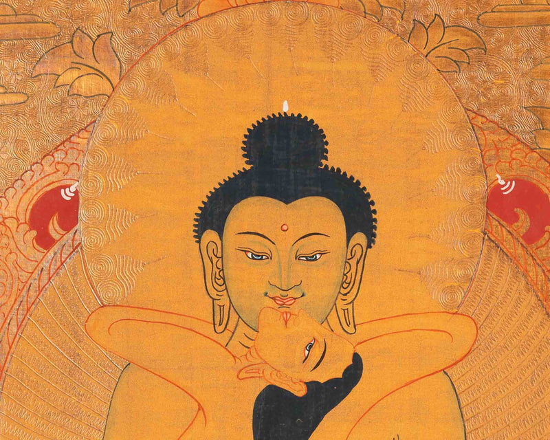 Samantabhadra Yab Yum Buddha Thanka | Art Painting For Meditation and Yoga