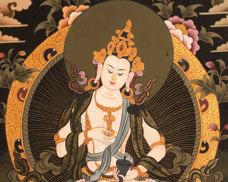 Hand-Painted Vajrasattva Thangka | Dorje Sempa | Traditional Thangka Painting