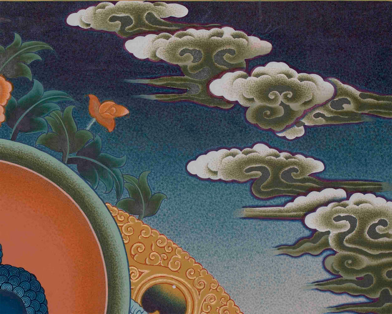 Hand-Painted Samantabhadra Thangka | Traditional Tibetan Art