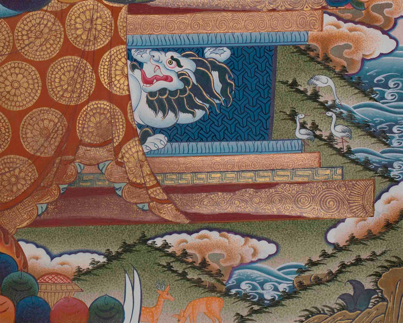 Hand-Painted Samantabhadra Thangka | Traditional Tibetan Art