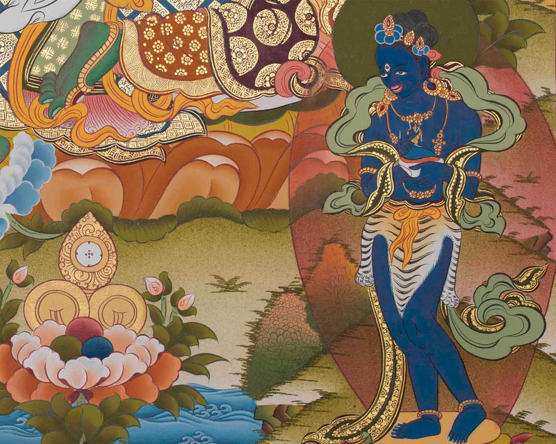 Original Hand-Painted Green Tara Painting | Tara Thangka