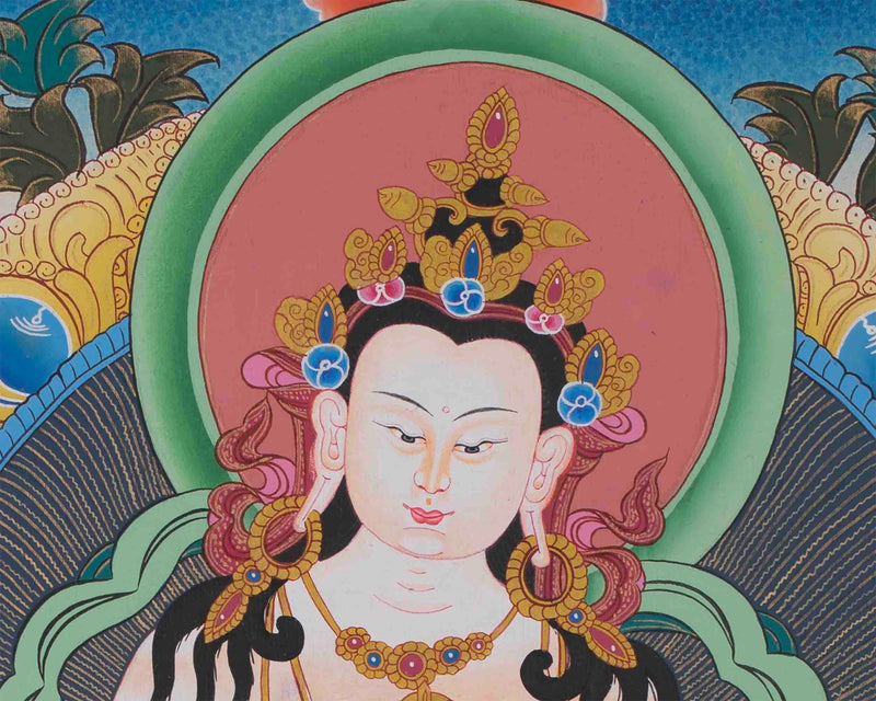 Traditional Vajrasattva Thangka | Dorje Sempa Thangka