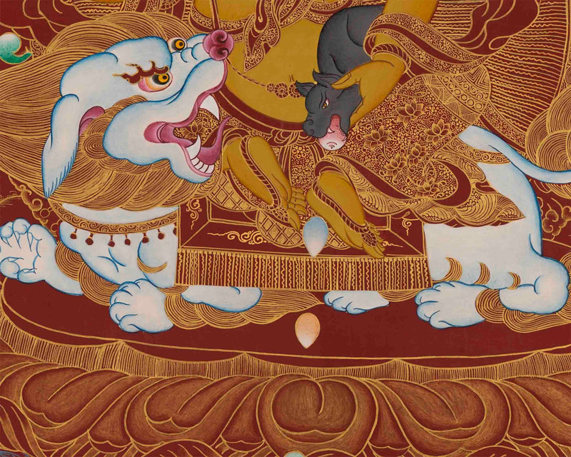 Namtose Thangka Painting |Tibetan Buddhist Wealth Deity