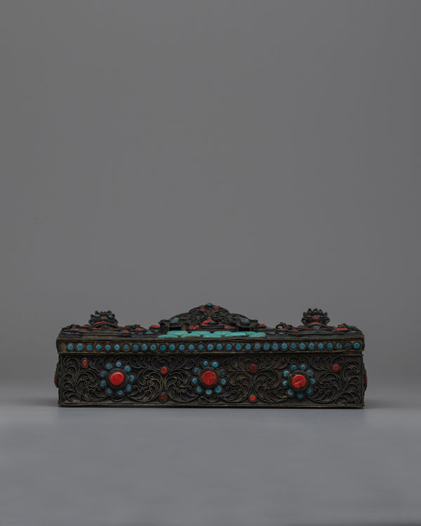 Tibetan Buddhist Jewelry Box 