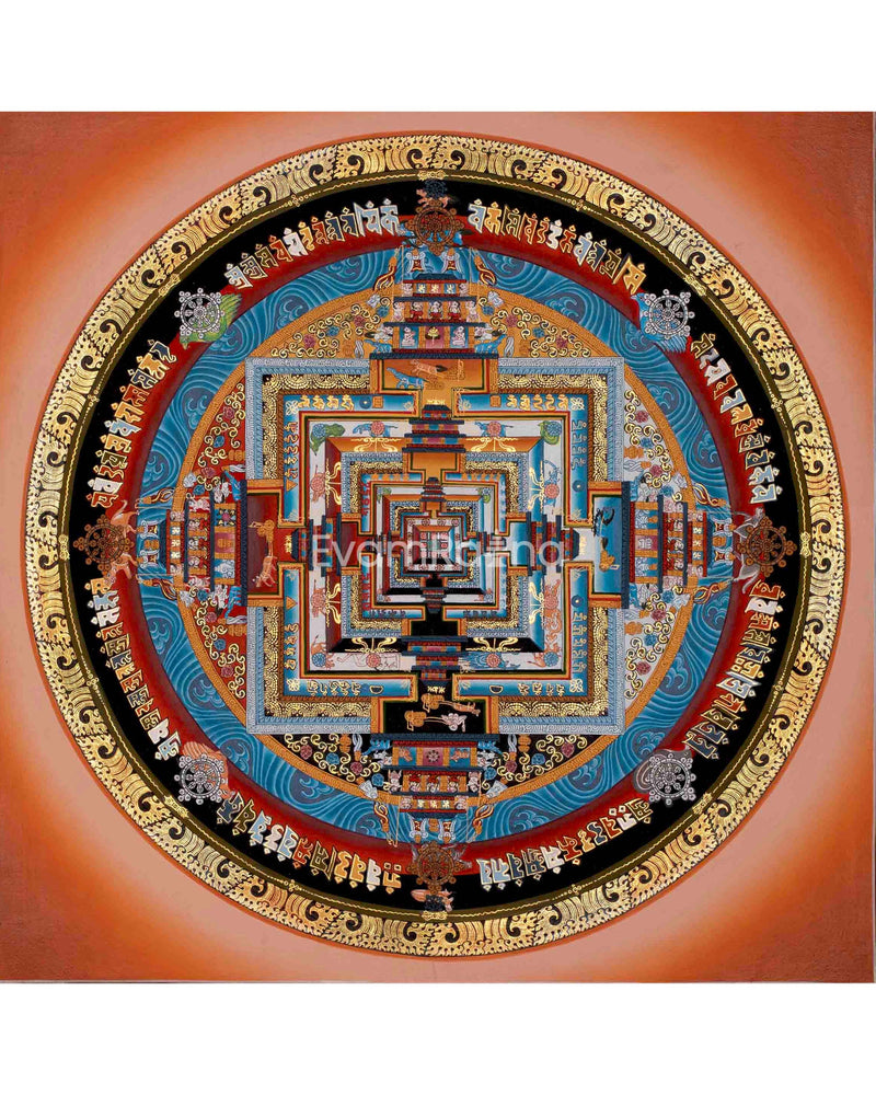 Original Hand Painted Master Quality Kalachakra Mandala | Mandala Thanka |