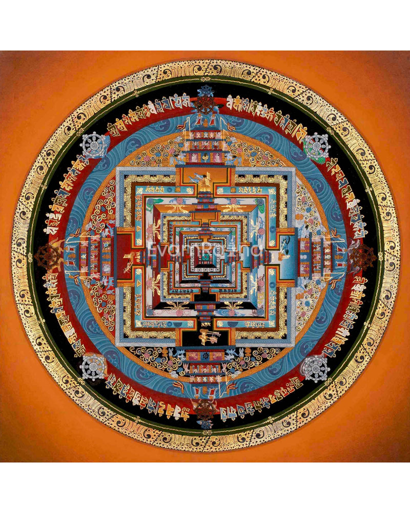 Original Hand Painted Master Quality Kalachakra Mandala | Mandala Thanka |