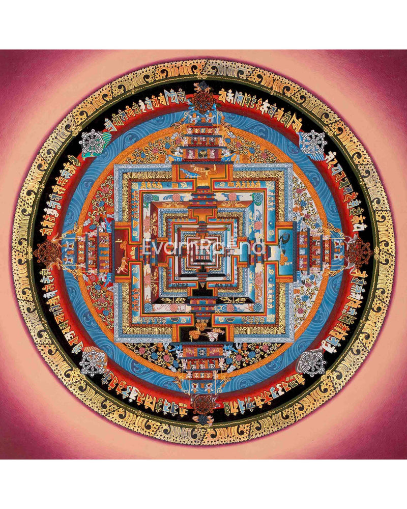 Original Hand Painted Master Quality Kalachakra Mandala | Mandala Thanka |