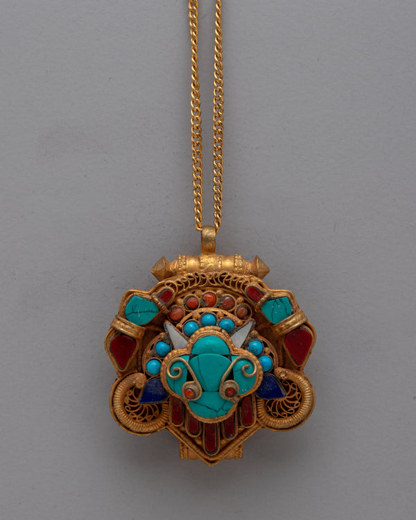 Ghau Box Locket Pendant