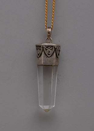 Silver Crystal Pendant 