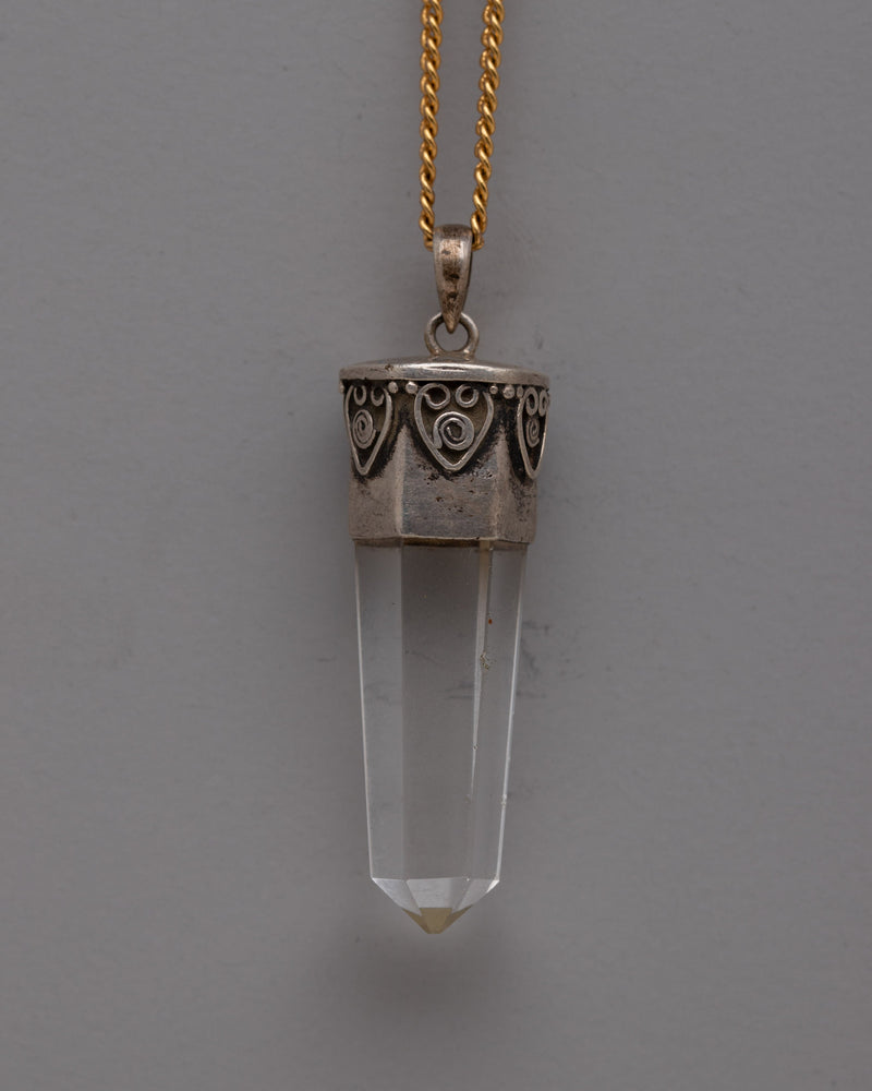 Silver Crystal Pendant 