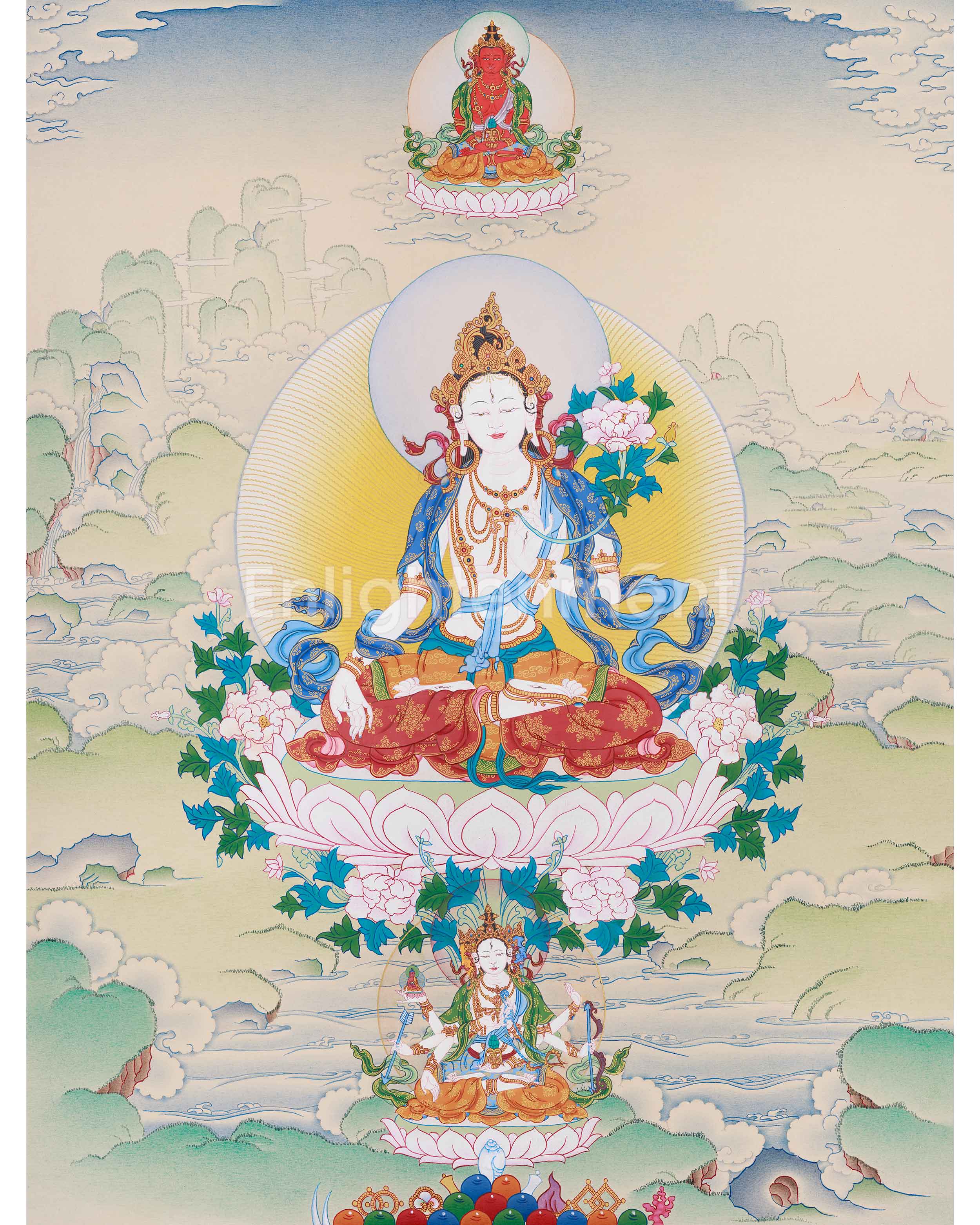 long-life-deities-white-tara-namgyalma-and-buddha-amitayus