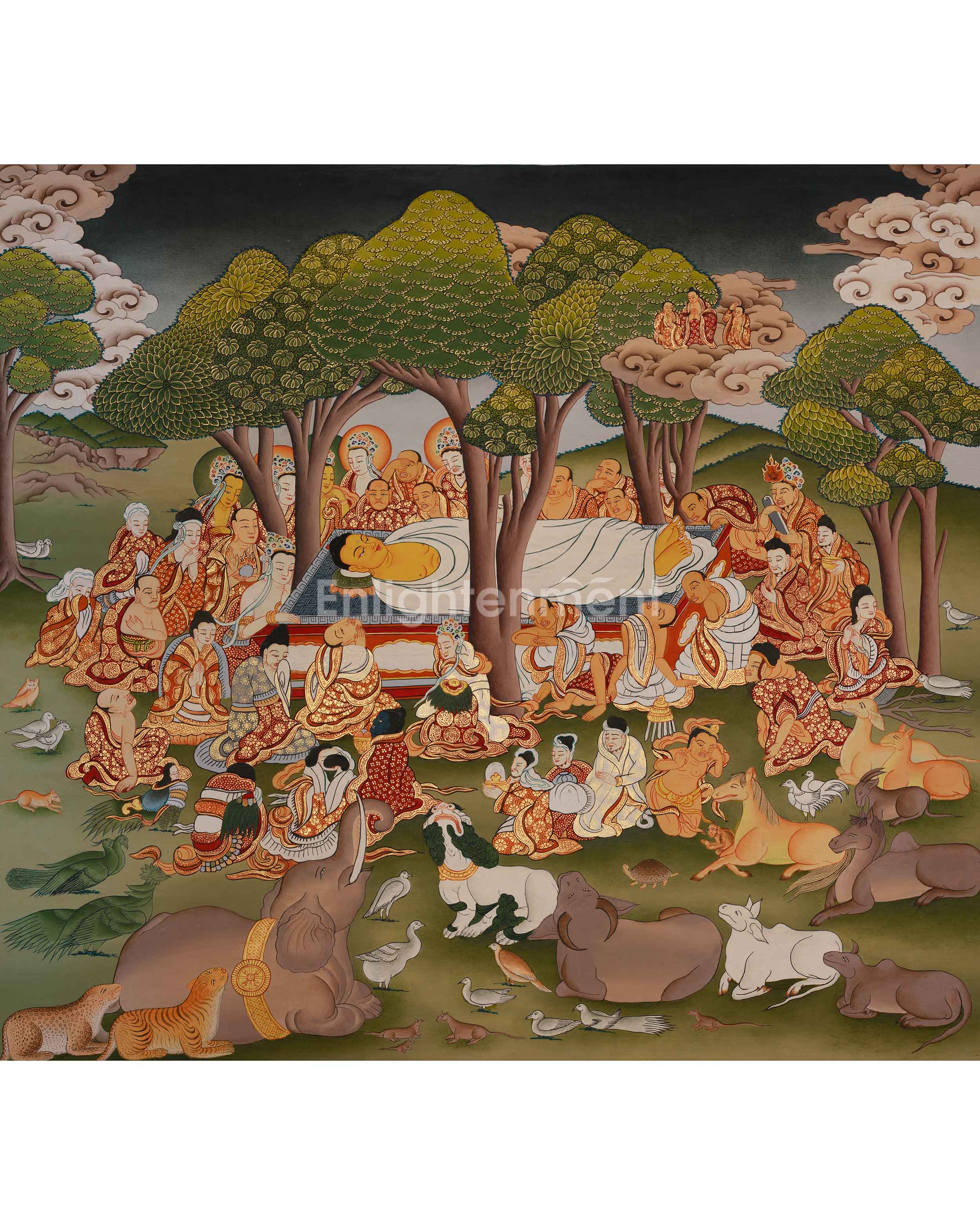 maha-parinirvana-thangka