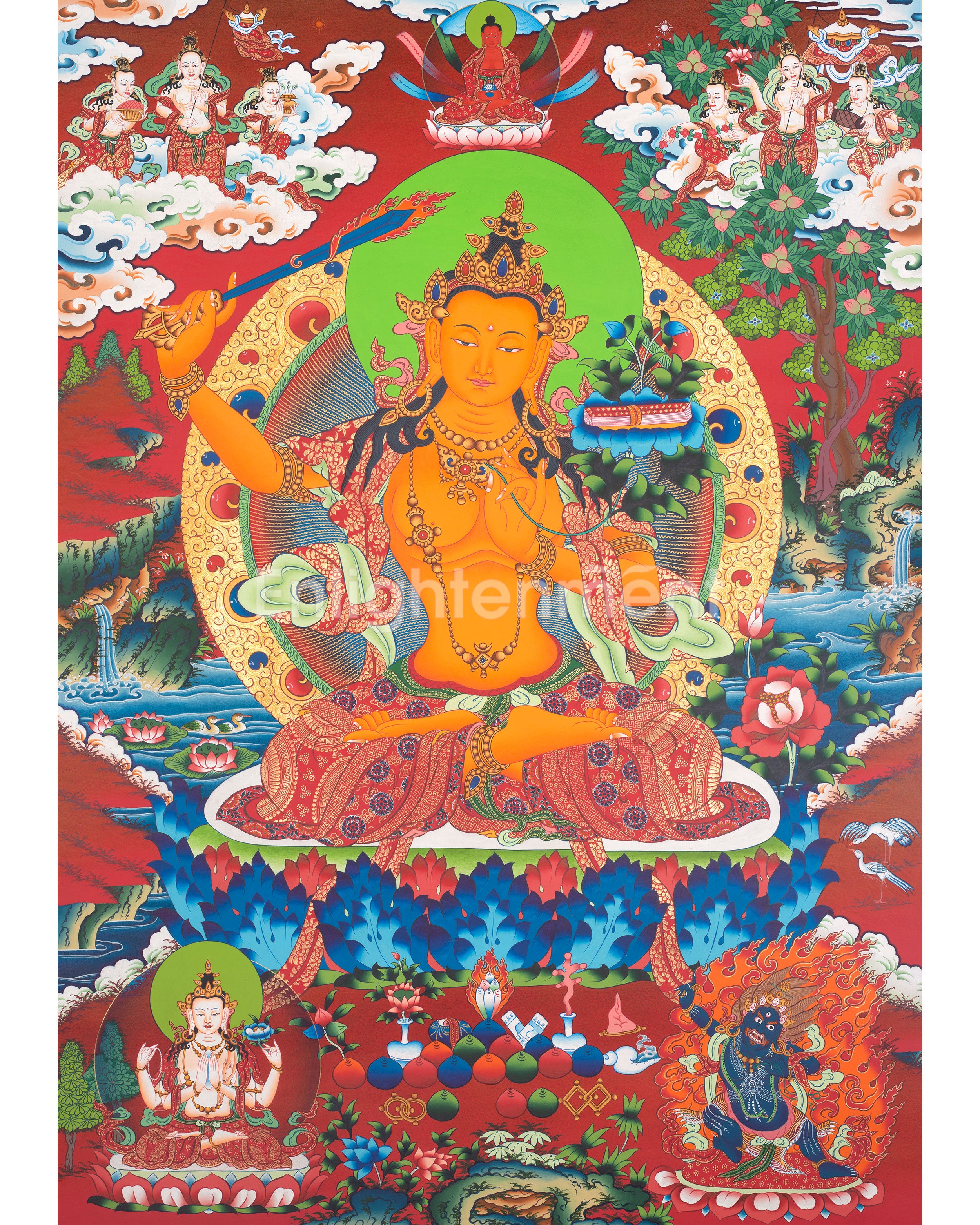 manjushri-tibetan-thangka